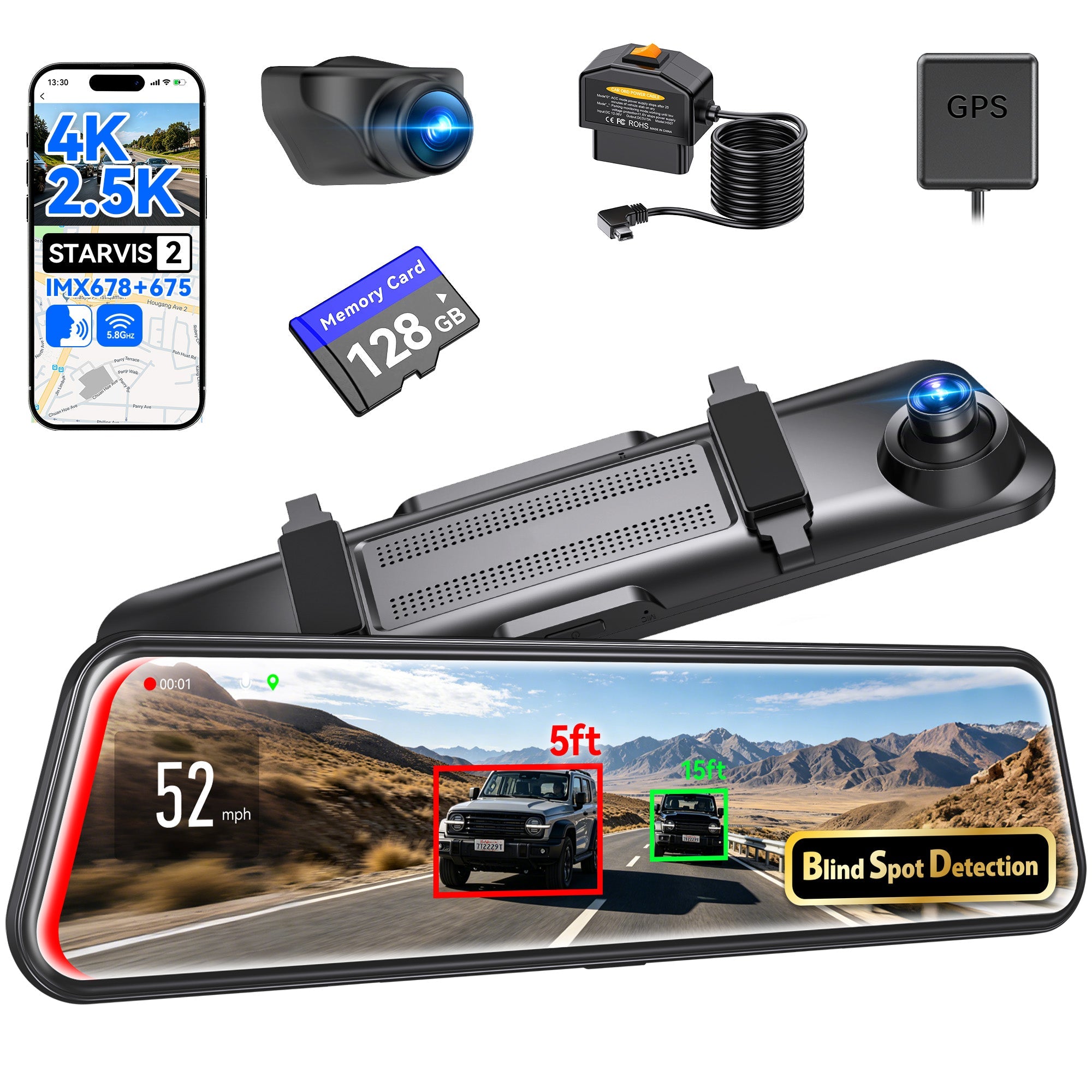 Mirror Dash Cam | Rear View Mirror Dash Cams | DAZA – DAZA Dash Cam