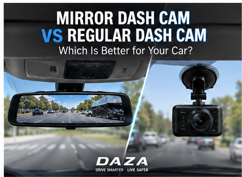 Mirror dash cam vs regular dash cam comparison