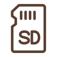 DAZA G356 64GB microSD card icon, supports memory cards up to 512GB