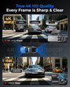 DAZA G105P 4K front camera at 140 degrees with a 1080P rear camera that rotates 360 degrees