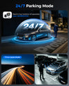 DAZA G105P 24/7 parking mode with collision detection and time-lapse recording