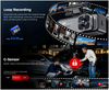 DAZA G105P loop recording and G-sensor clip lock with a 32GB microSD card included